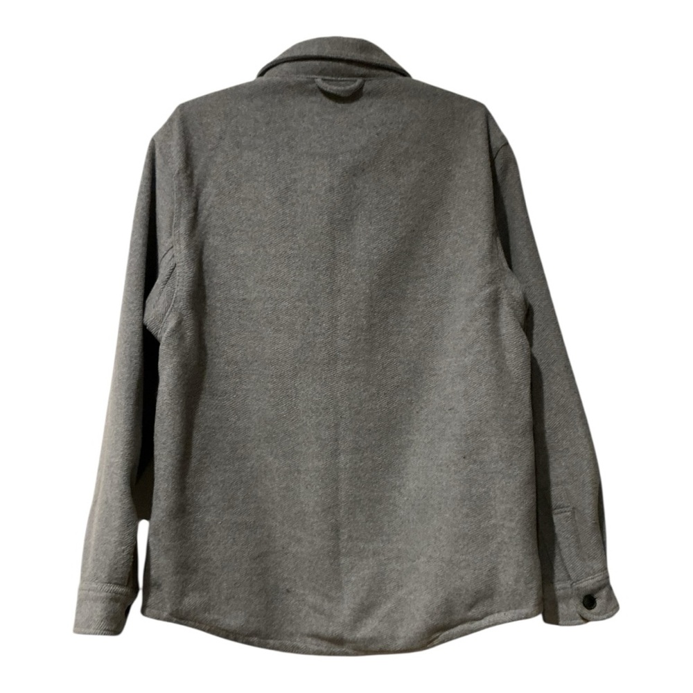 JACHS New York Men’s Wool Blend Shirt Jacket Shacket Gray Button Front Size M - Picture 2 of 9